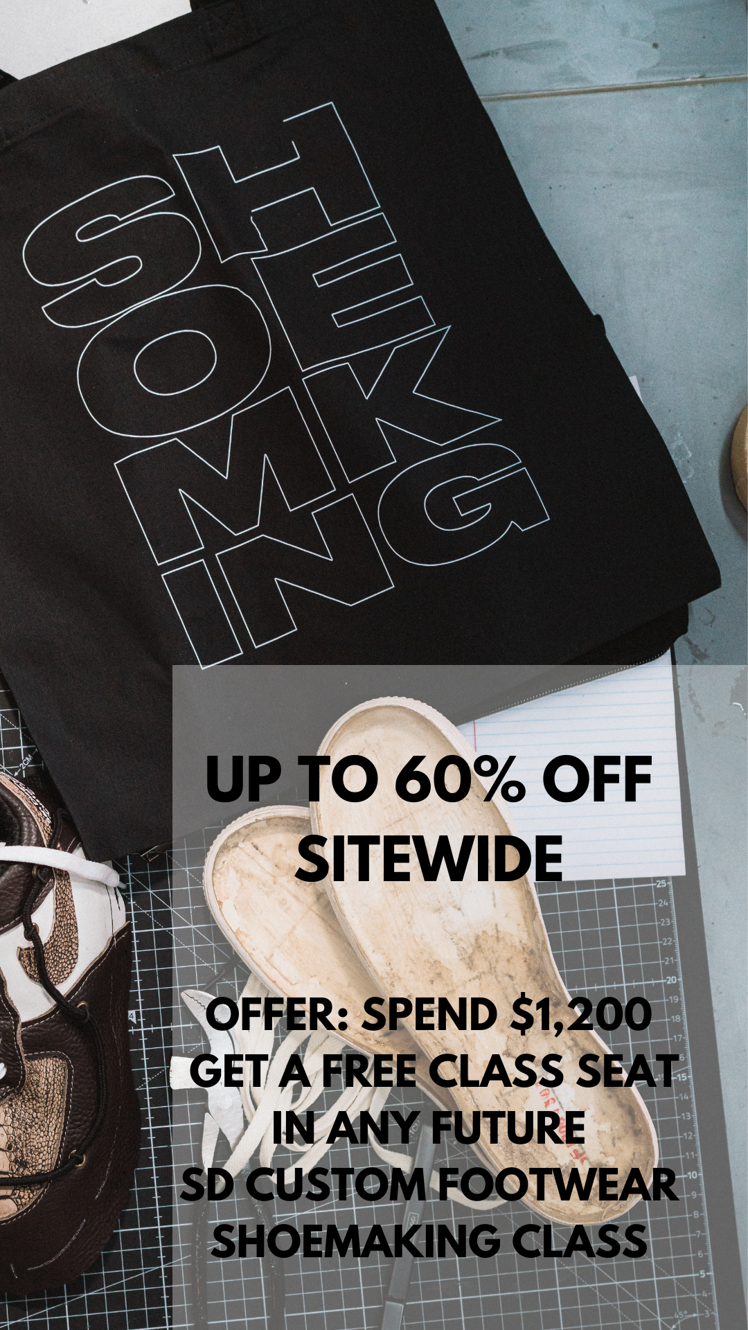 Shop Patterns, Get A Free Shoemaking Class Seat!