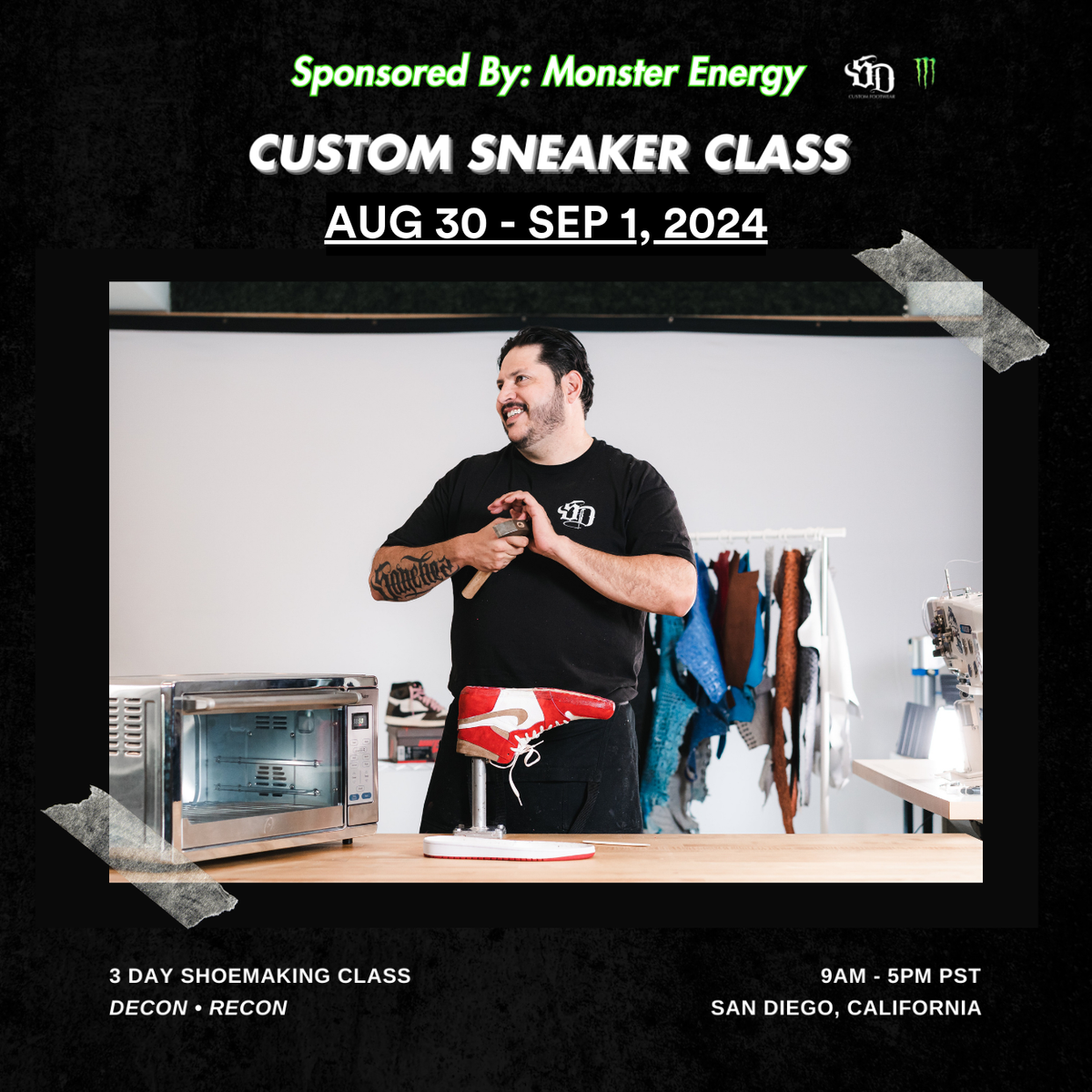 Aug 30 - Sep 1, 2024: Shoemaking Class (Labor Day Weekend Sale)